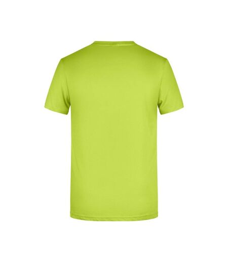 T-shirt Basic Homme Jaune Fluo James And Nicholson