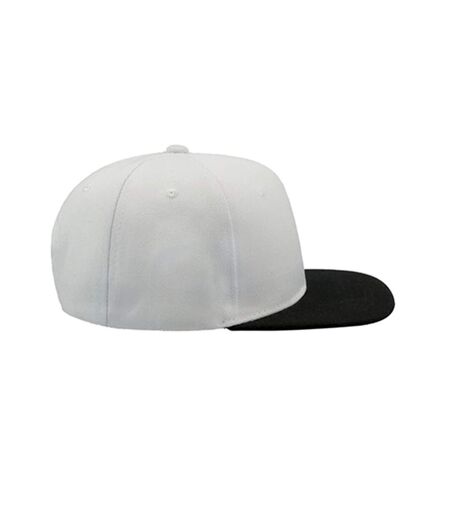 Atlantis - Lot de 2 casquettes avec visière plate - Adulte (Blanc / noir) - UTAB423