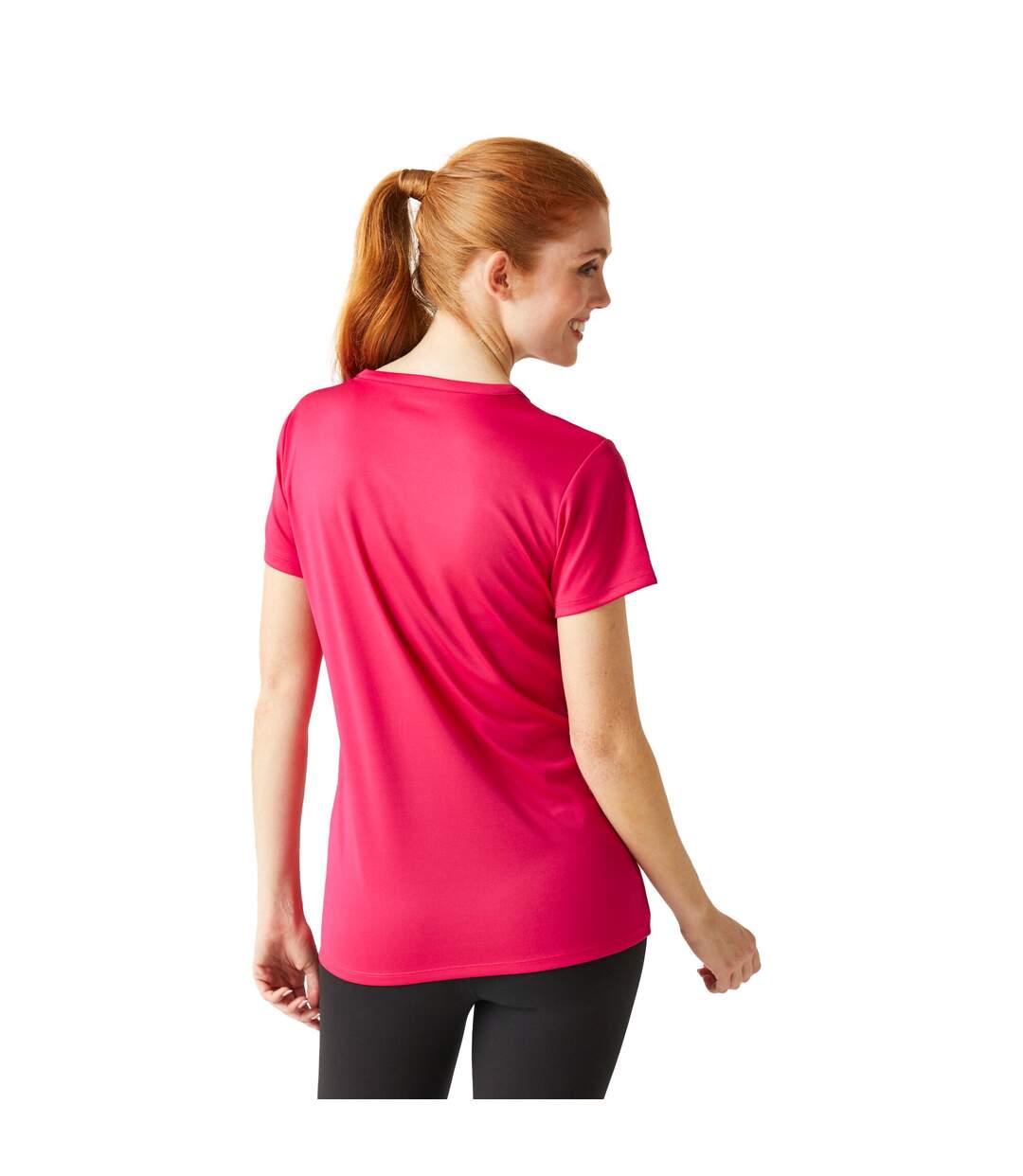 T-shirt fingal femme rose fluo Regatta-4