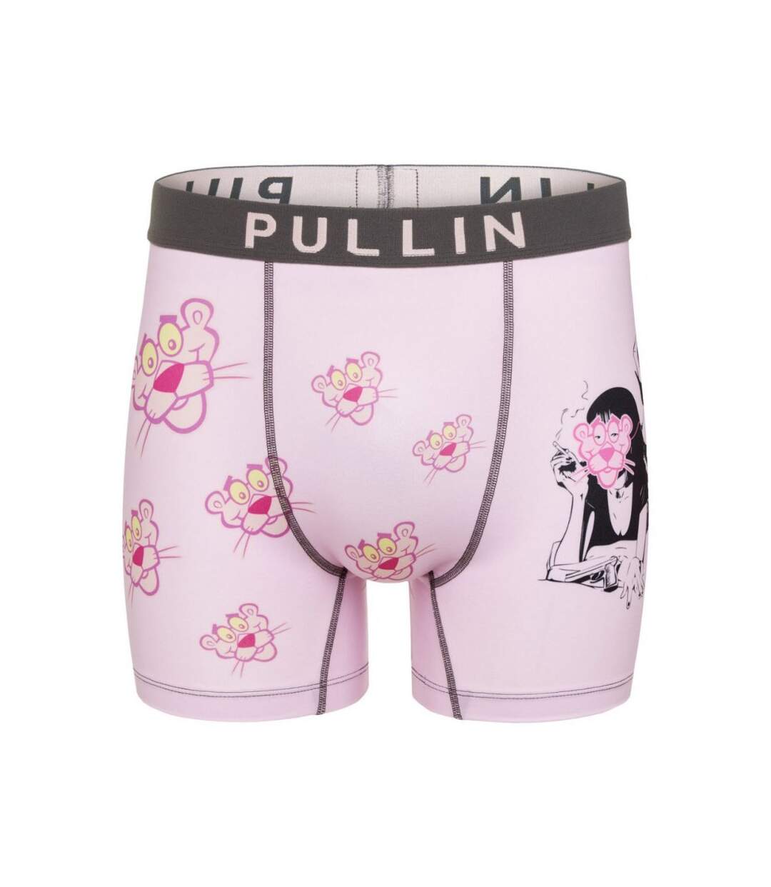 PULL IN Boxer Long Homme Microfibre MAMA Rose