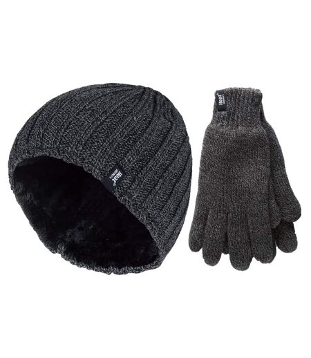 Bonnet Gants Homme Hiver Doublure Polaire | Supports de Chaleur | Thermiques