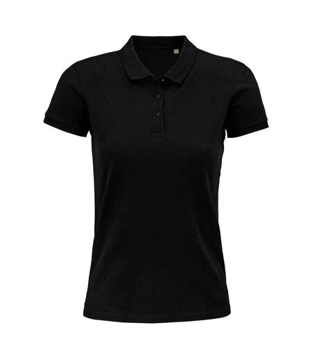 SOLS Womens/Ladies Planet Organic Polo Shirt (Black) - UTPC4840