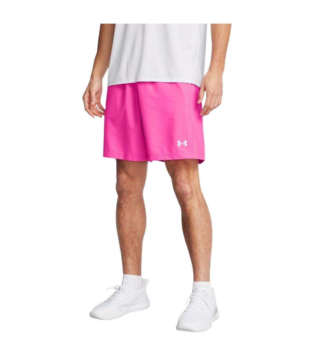 Short Entraînement Style En Relief Halfback Homme Rose Under Armour-4