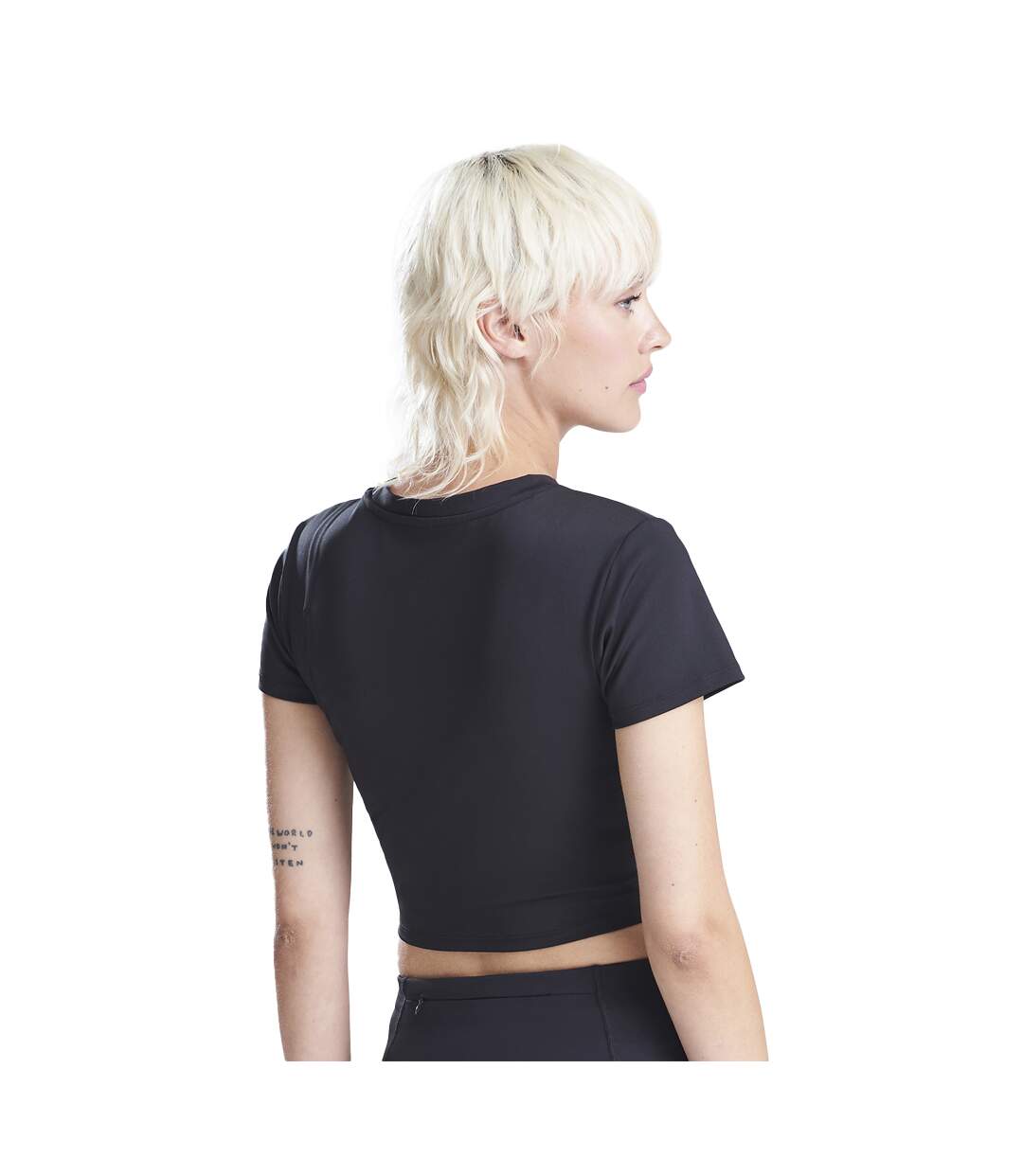 T-shirt Court Femme Noir Awdis-3