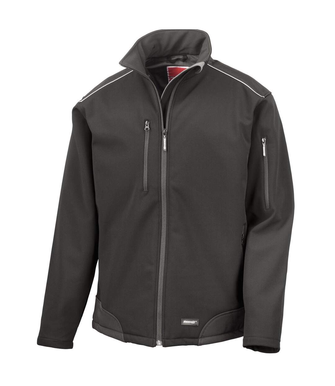Veste Softshell Adulte Noir WORK-GUARD By Result-1