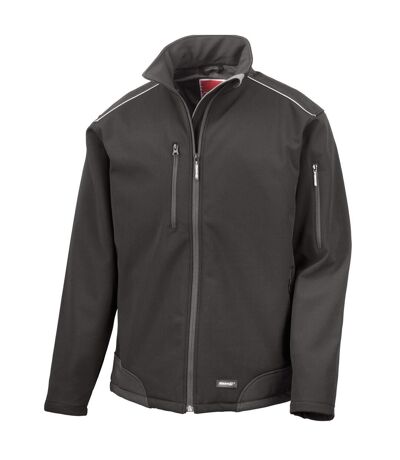 Veste Softshell Adulte Noir WORK-GUARD By Result