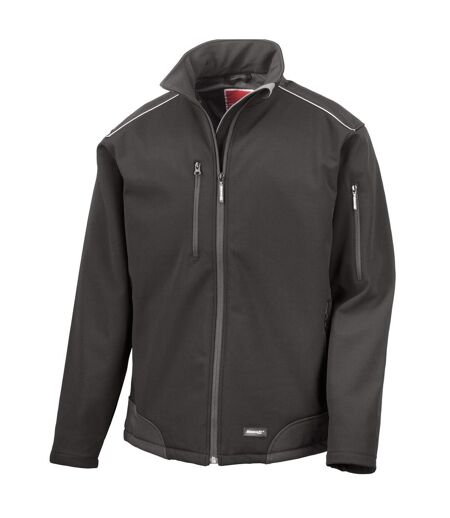 Veste Softshell Adulte Noir WORK-GUARD By Result