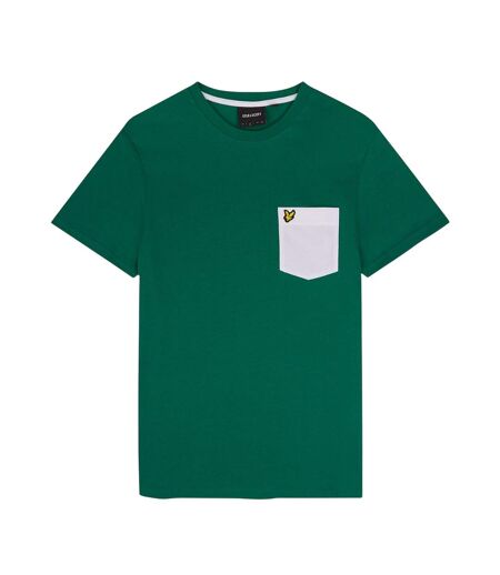 T-shirt Homme Vert Blanc Lyle & Scott