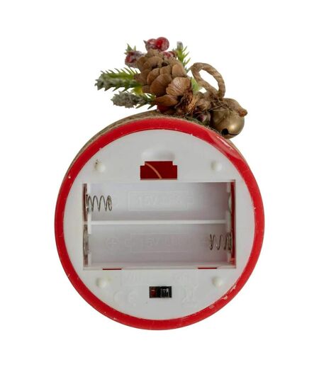 Bougie LED de Noël Branche 12cm Rouge