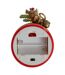 Bougie LED de Noël Branche 12cm Rouge-5