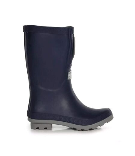 Regatta - Bottes de pluie FAIRWEATHER SHINE BRITE - Enfant (Bleu marine / Gris orage) - UTRG8473