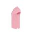 Womens/ladies Regular Polo Shirt Pink JHK-3
