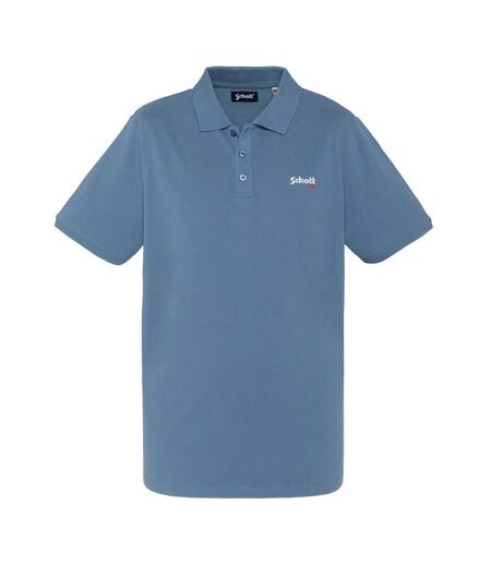 Polo bleu clair homme schott ps0022