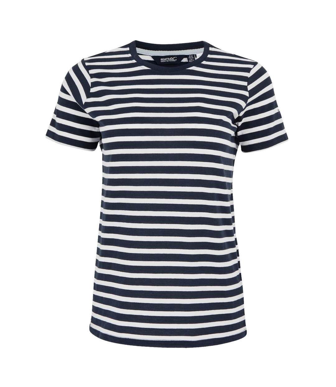 Womens/ladies bayletta striped t-shirt navy/white Regatta-1