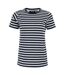 Womens/ladies bayletta striped t-shirt navy/white Regatta-1