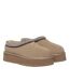 Womens/ladies Wonga Leather Slippers Sand EverAu-1