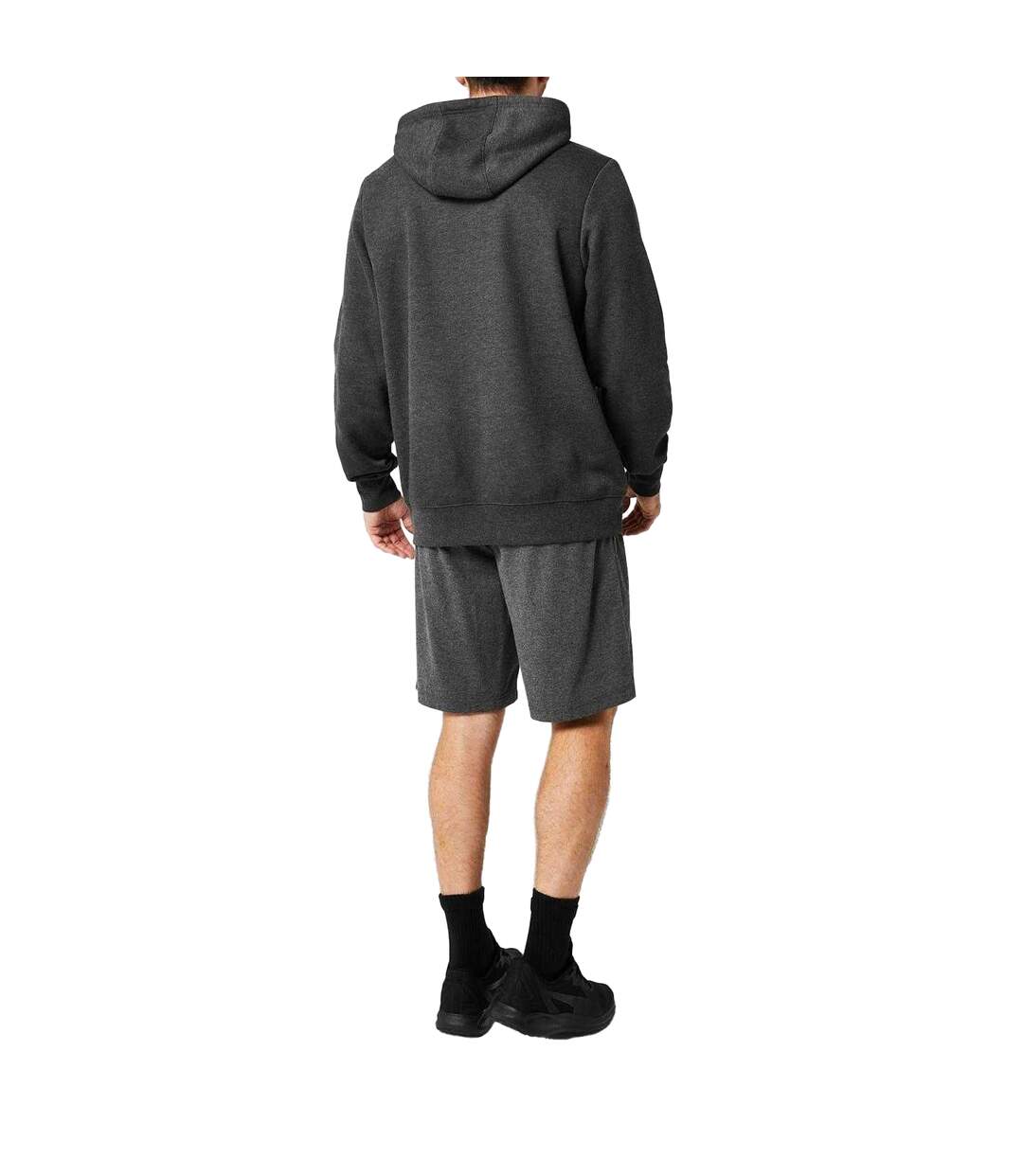 Mens Cotton Blend Casual Jersey Shorts Charcoal Slazenger-4