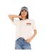 T-shirt femme col rond avec imprimé devant et dos Face Vondutch-1