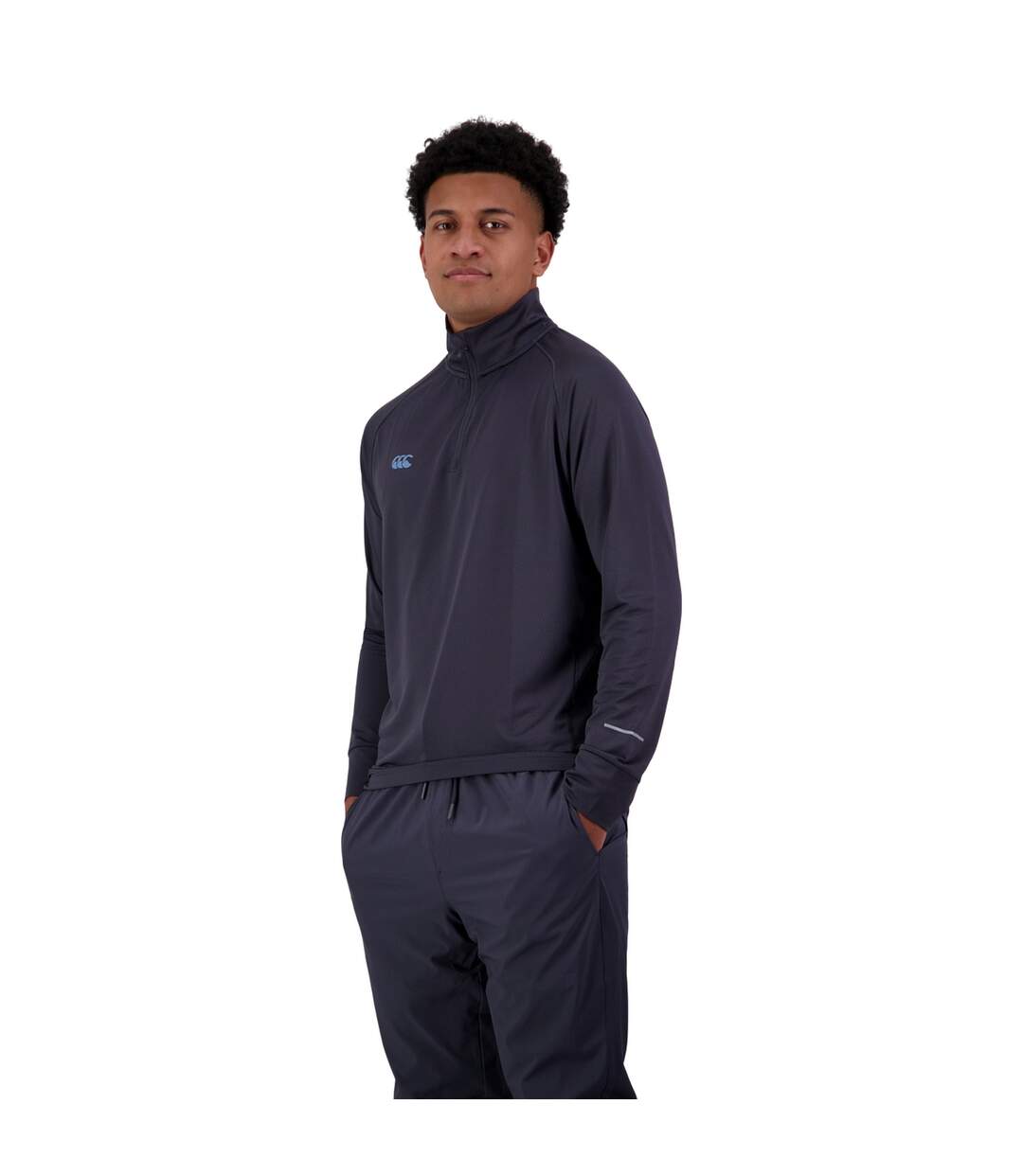 Mens Tempo+ Quarter Zip Training Top India Ink Canterbury-1