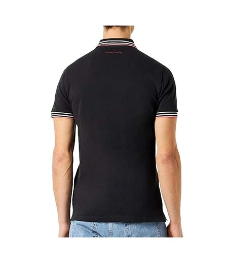 Polo noir/rouge homme teddy smith pasian - m