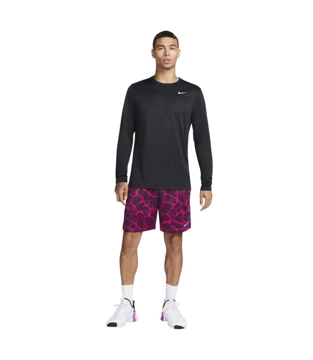 T-shirt Manches Longues Legend Homme Noir Argenté Nike-1