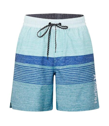 Mens Volley Ombre Stripe Swim Shorts Sky Pewter Hurley