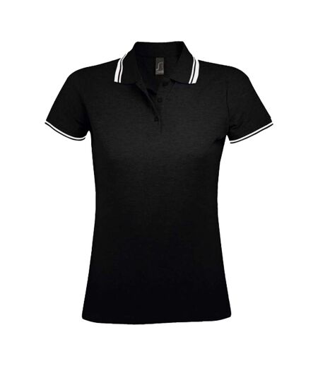 Polo Pasadena Femme Noir Blanc SOLS