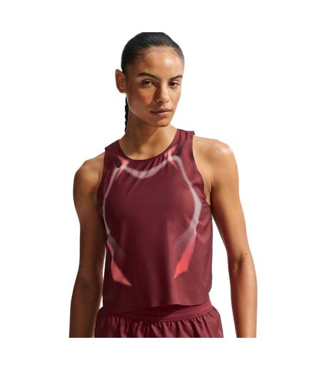 Womens/ladies Aeroswift Vest Top Team Red Black Nike