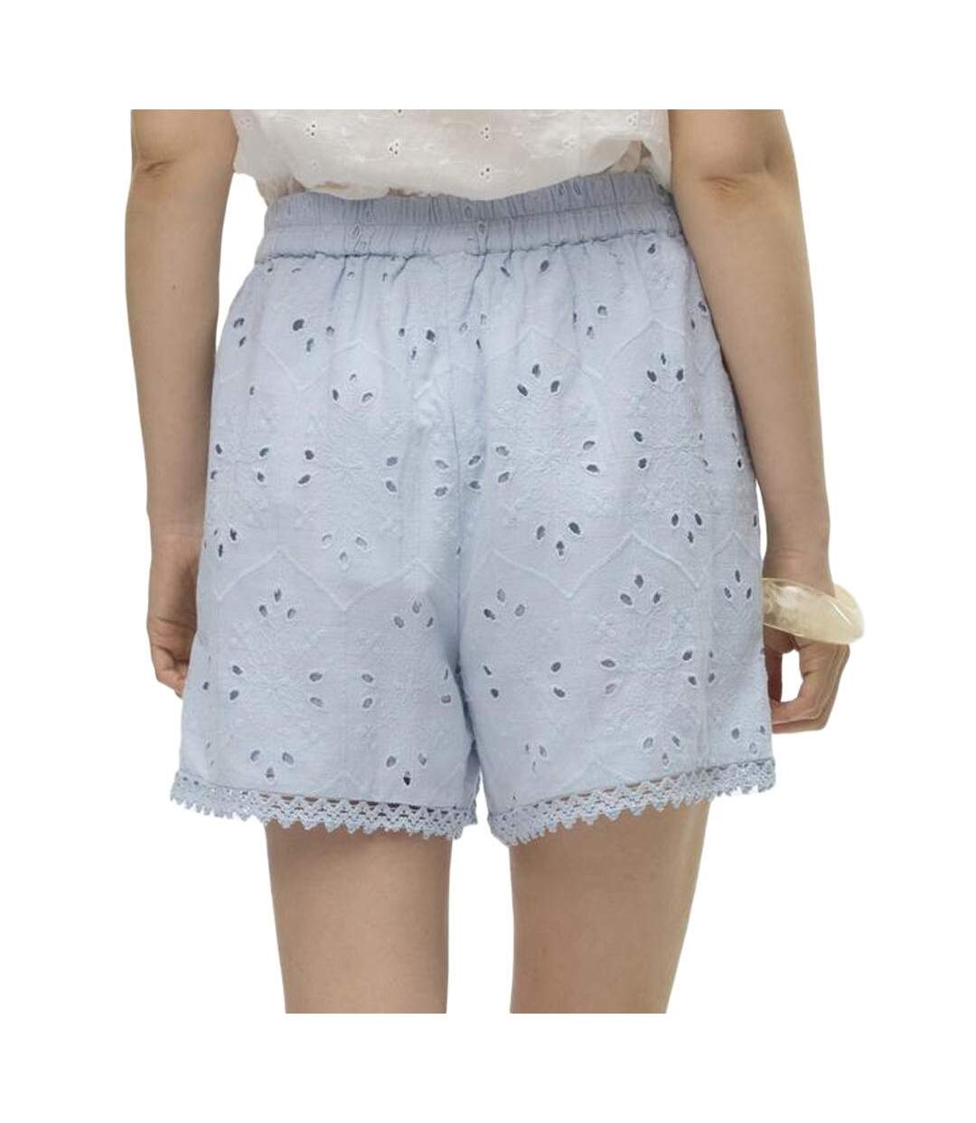 Short bleu femme vero moda irina-2