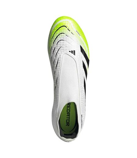 Chaussures De Foot Pour Terrain Ferme  League Homme Blanc Citron Predator