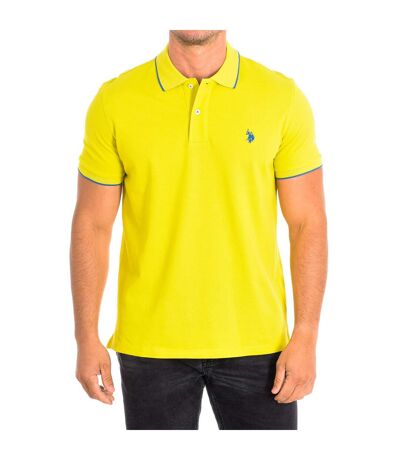 KORY Short Sleeve Polo with contrast lapel collar 64782 man