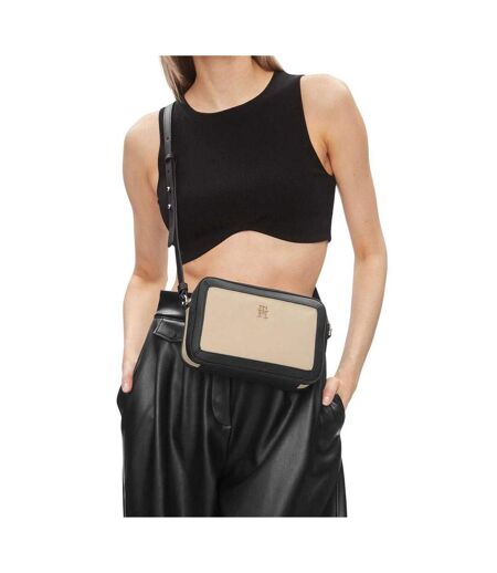 Sac À Main Femme Taille Unique Crème Noir Tommy Hilfiger