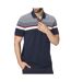 Polo marine/blanche/rose homme tbs  eltonpol-1