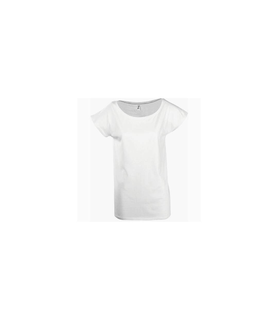 Marylin t-shirt long à manches courtes femme blanc SOLS