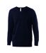 Kariban Mens Cotton Acrylic V Neck Sweater (Navy) - UTPC3815