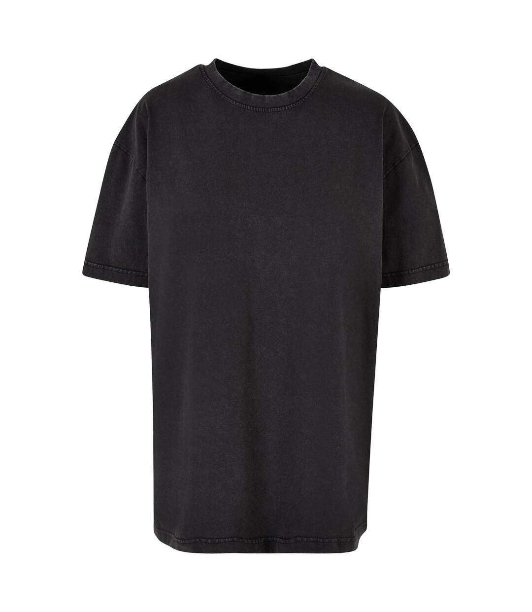T-shirt Surdimensionné À Délavage Acide Femmes/ladies Noir Build Your Brand-1