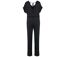 Combinaison en lin en maille - Femme - PATS5004 - noir-3