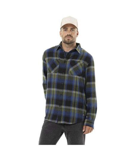 Chemise homme manches longues en flanelle à carreaux Jack Vondutch
