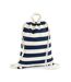 Westford Mill Ladies/Womens Nautical Gymsac (Naturel/Marine) (One Size) - UTPC4066