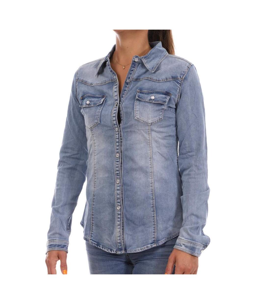 Chemise bleu femme monday premium 678-1