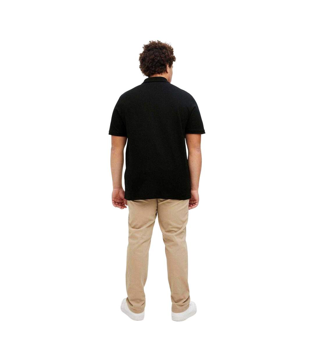 Mens Austin Short-sleeved Polo Shirt Black Jack And Jones-3