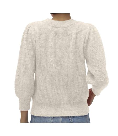 Pull beige femme vero moda vigga - xl