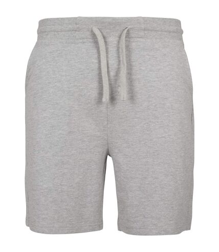 Build Your Brand Adults Unisex Terry Shorts (Heather Gray)