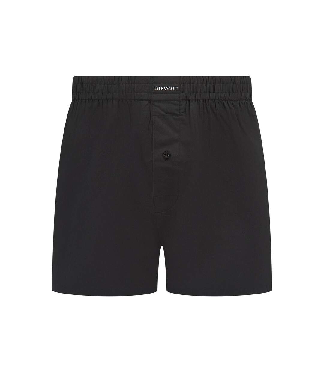 Lot De 3  Caleçons Tissés À Taille Élastiquée Homme Noir Lyle & Scott-2