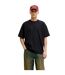 Mens Barron Crew Neck Oversized T-shirt Black Jack And Jones-1