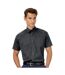 B&C Mens Sharp Twill Short Sleeve Shirt / Mens Shirts (Black) - UTBC114