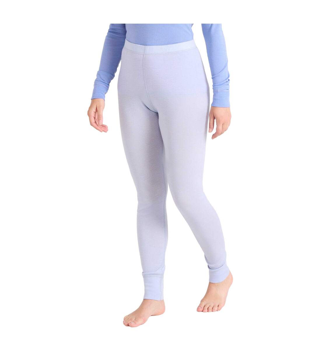 Womens/ladies Merino Ii Thermal Bottoms Light Blue Mountain Warehouse-1