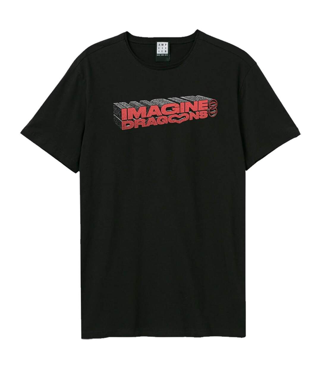 T-shirt Style Imagine Dragons 3d Name Adulte Noir Amplified-1