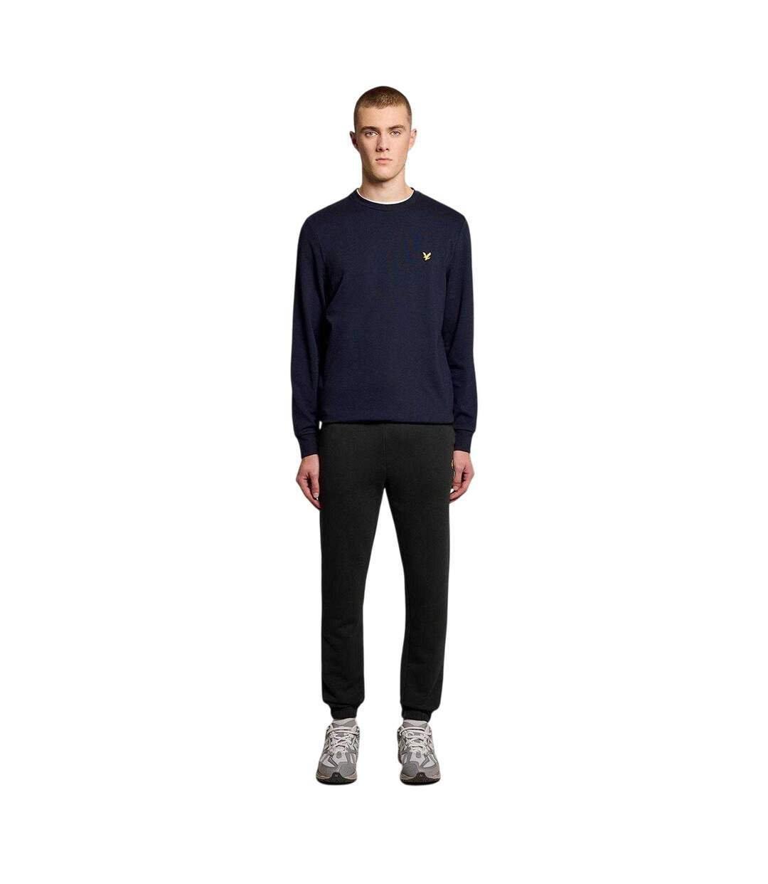Pantalon De Jogging Uni À Taille Élastiquée Homme Noir Lyle & Scott-4