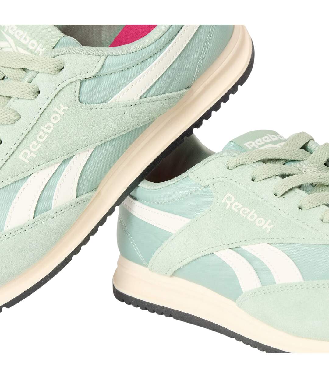 Baskets Motif/style Logo World Femme Vert Blanc Cassé Reebok-4